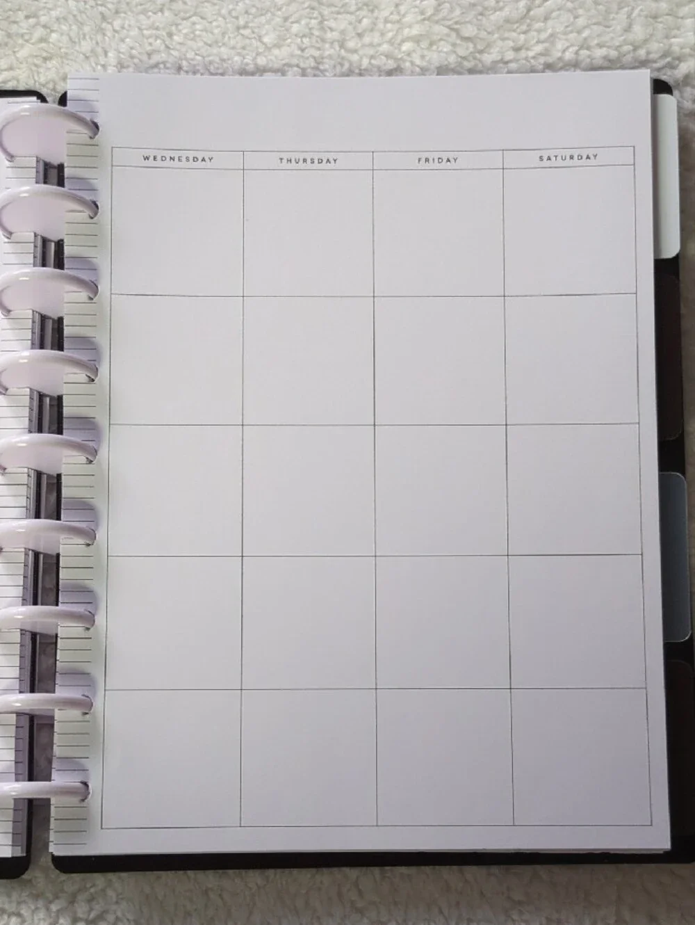 The Happy Planner Black & Gold Floral Planner And Notebook with White Discs